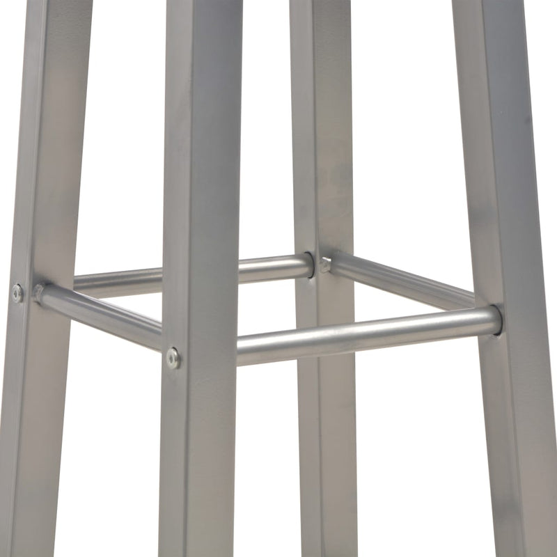 vidaXL 3 Piece Bar Set Wood and Steel Black