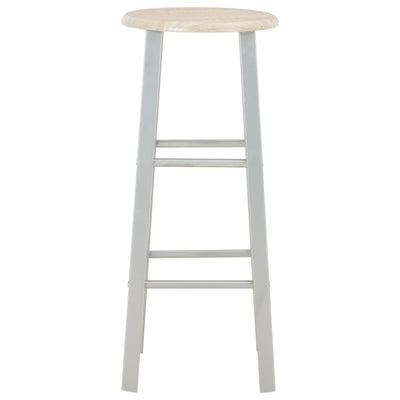 vidaXL 3 Piece Bar Set Wood and Steel