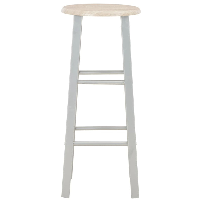 vidaXL 3 Piece Bar Set Wood and Steel