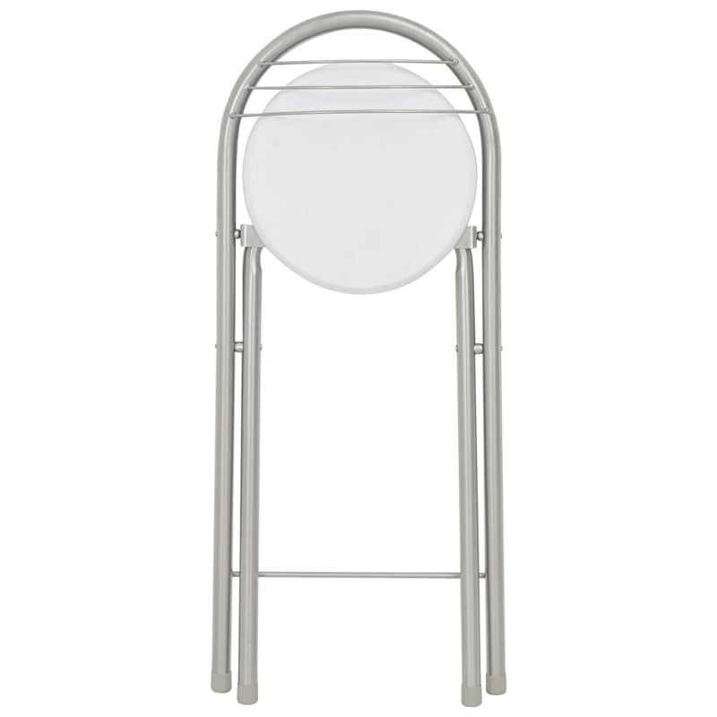 vidaXL 3 Piece Bar Set with Shelves Wood and Steel Black