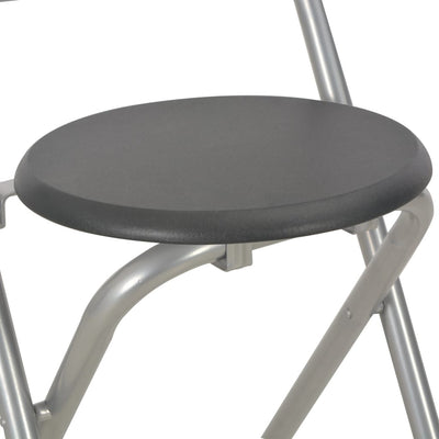 vidaXL 3 Piece Bar Set with Shelves Wood and Steel Black