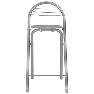 vidaXL 3 Piece Bar Set with Shelves Wood and Steel Black