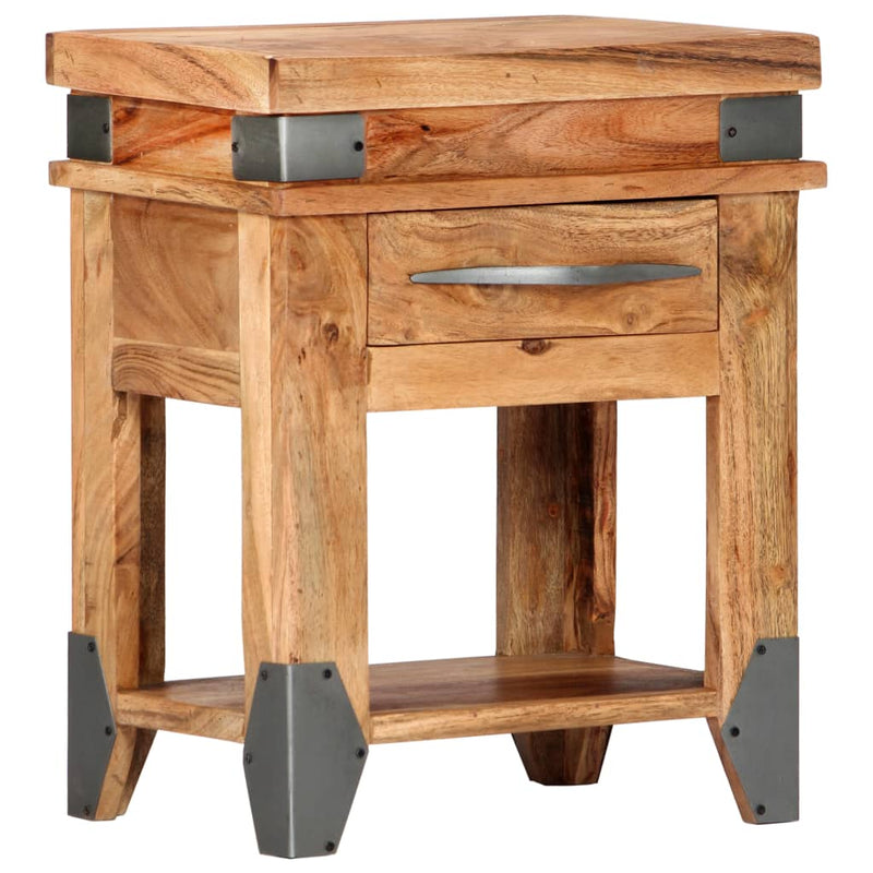 vidaXL Bedside Cabinet 40x30x51 cm Solid Wood Acacia