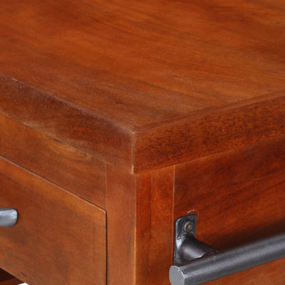 vidaXL Kitchen Trolley 100x48x89 cm Solid Acacia Wood