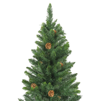 vidaXL Artificial Christmas Tree with Pine Cones Green 150 cm