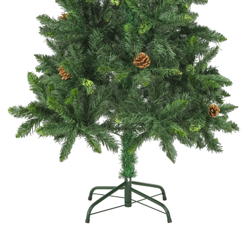 vidaXL Artificial Christmas Tree with Pine Cones Green 150 cm