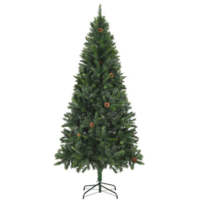 vidaXL Artificial Christmas Tree with Pine Cones Green 150 cm