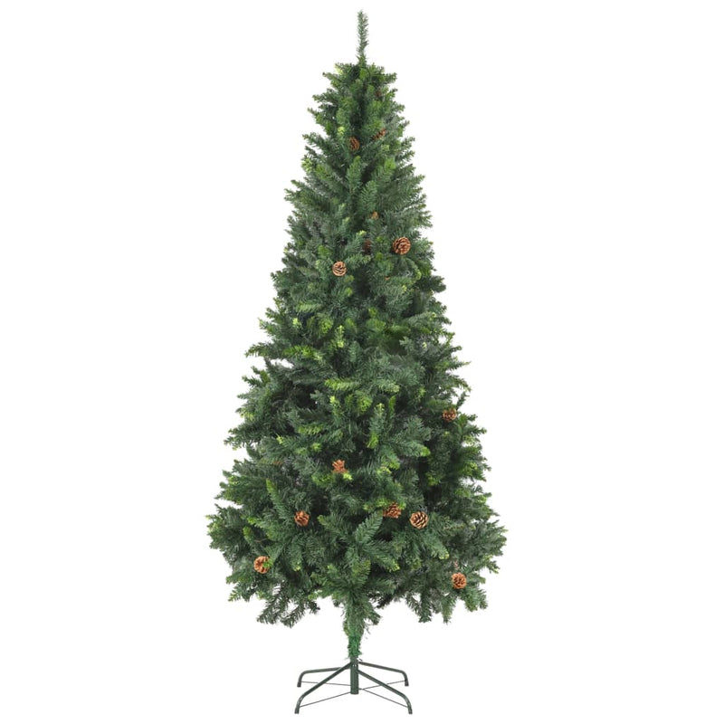 vidaXL Artificial Christmas Tree with Pine Cones Green 150 cm