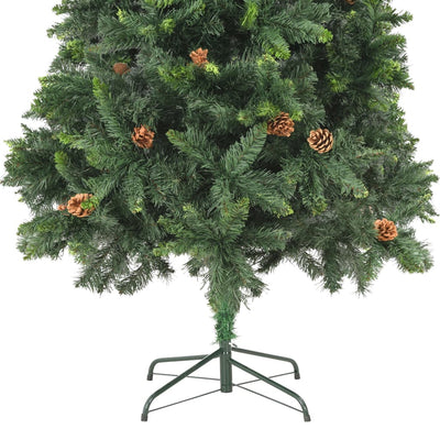 vidaXL Artificial Christmas Tree with Pine Cones Green 150 cm
