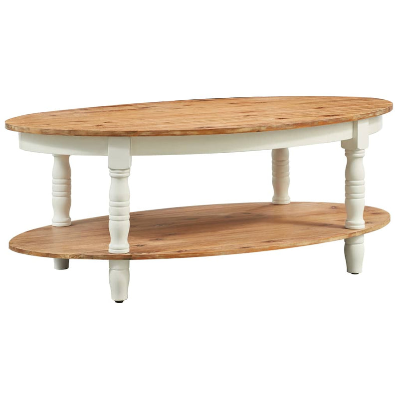 vidaXL Coffee Table 102x62.5x42 cm Solid Acacia Wood