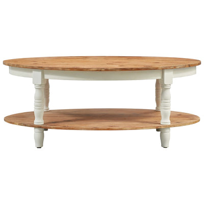 vidaXL Coffee Table 102x62.5x42 cm Solid Acacia Wood