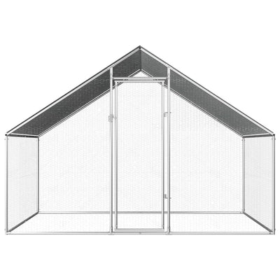 vidaXL Outdoor Chicken Cage 2.75x2x1.92 m Galvanised Steel