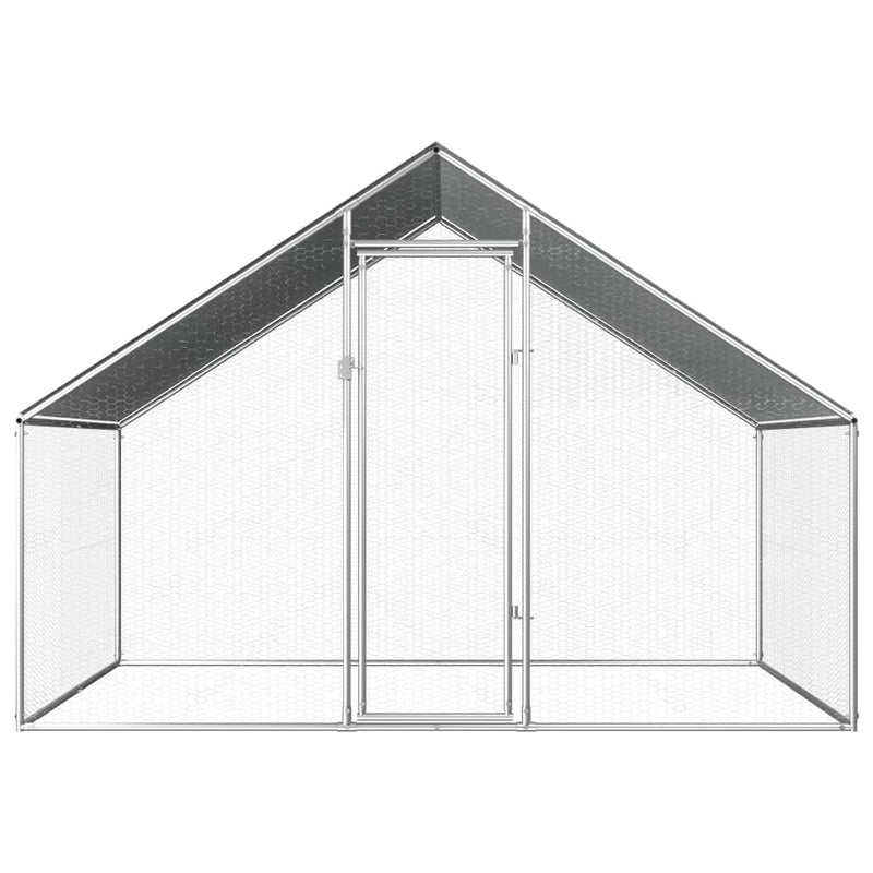vidaXL Outdoor Chicken Cage 2.75x2x1.92 m Galvanised Steel