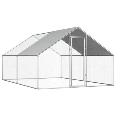 vidaXL Outdoor Chicken Cage 2.75x2x1.92 m Galvanised Steel