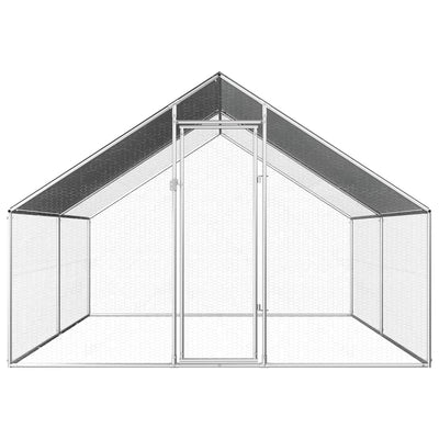 vidaXL Outdoor Chicken Cage 2.75x2x1.92 m Galvanised Steel