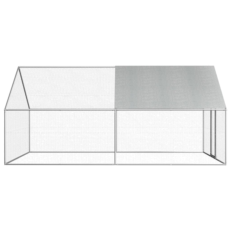 vidaXL Outdoor Chicken Cage 2.75x2x1.92 m Galvanised Steel
