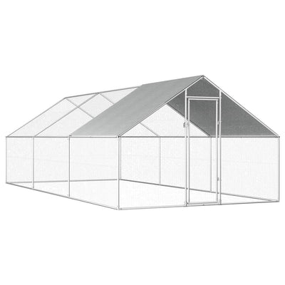 vidaXL Outdoor Chicken Cage 2.75x2x1.92 m Galvanised Steel