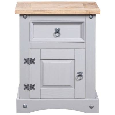 vidaXL Bedside Cabinet Mexican Pine Corona Range 53x39x66 cm