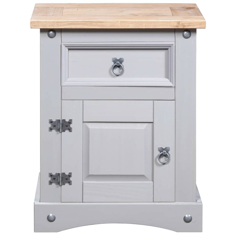 vidaXL Bedside Cabinet Mexican Pine Corona Range 53x39x66 cm