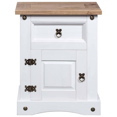 vidaXL Bedside Cabinet Mexican Pine Corona Range 53x39x66 cm