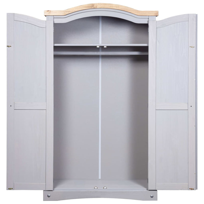 vidaXL Wardrobe Mexican Pine Corona Range 2 Doors