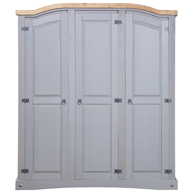 vidaXL Wardrobe Mexican Pine Corona Range 3 Doors
