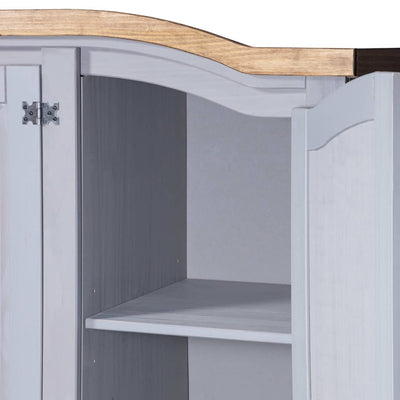 vidaXL Wardrobe Mexican Pine Corona Range 3 Doors