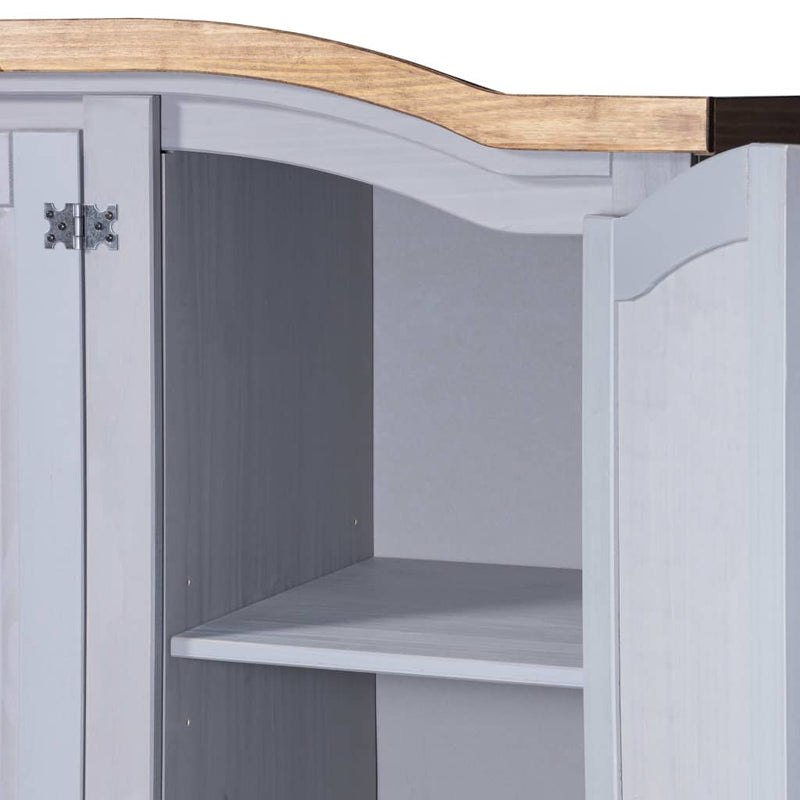 vidaXL Wardrobe Mexican Pine Corona Range 3 Doors