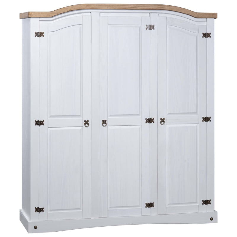 vidaXL Wardrobe Mexican Pine Corona Range 3 Doors