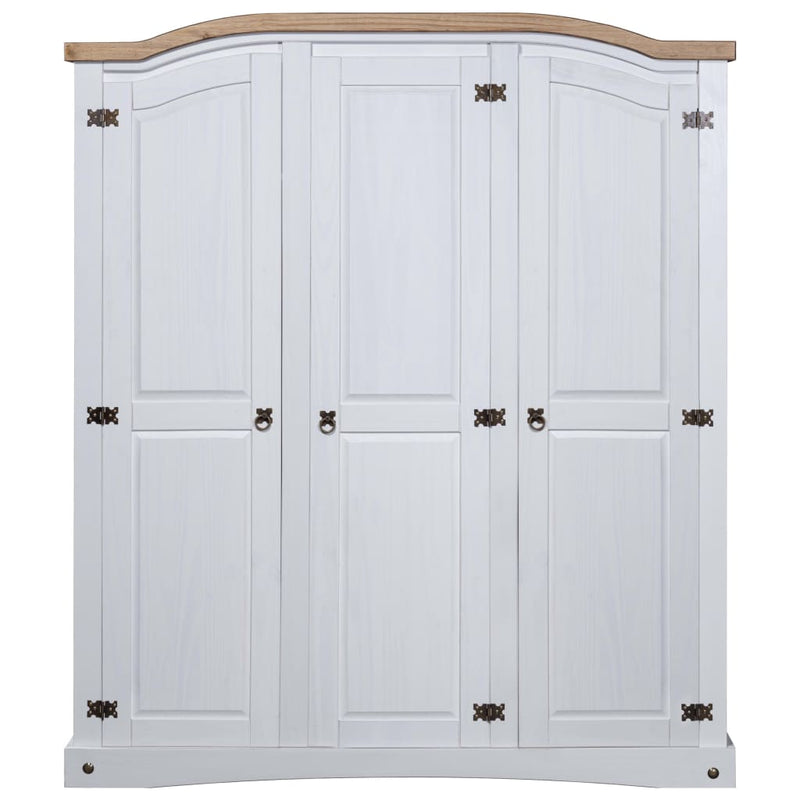 vidaXL Wardrobe Mexican Pine Corona Range 3 Doors