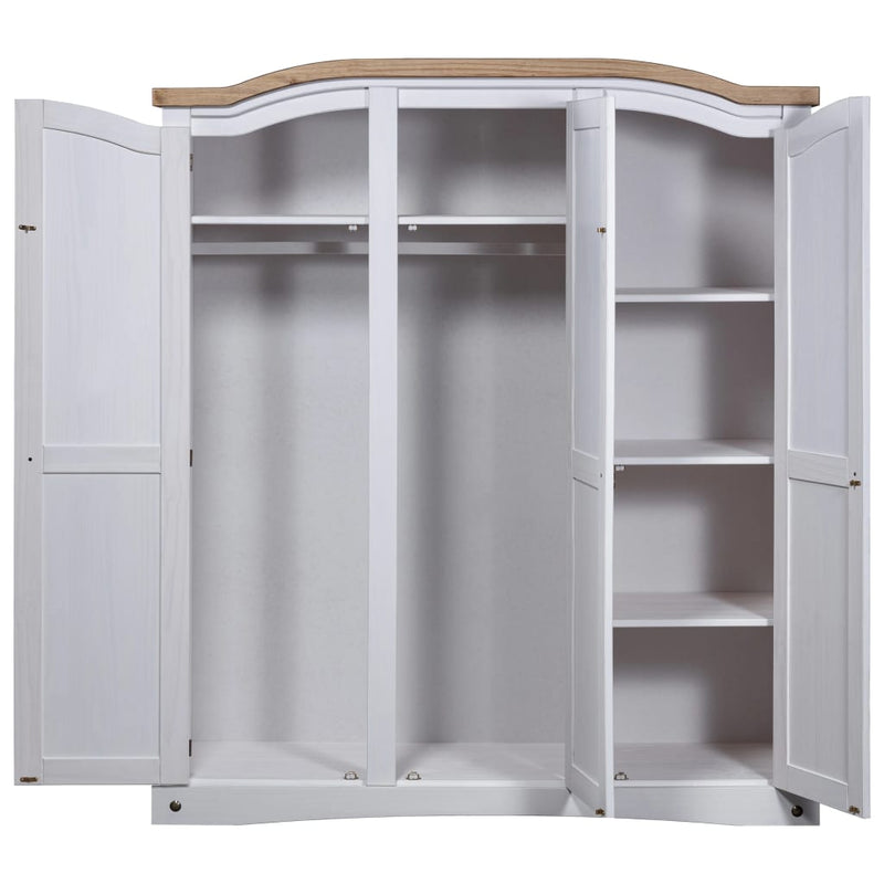 vidaXL Wardrobe Mexican Pine Corona Range 3 Doors