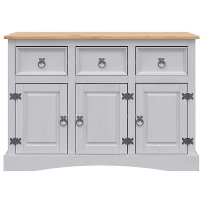 vidaXL Sideboard Solid Mexican Pinewood Corona Range 132x43x78 cm