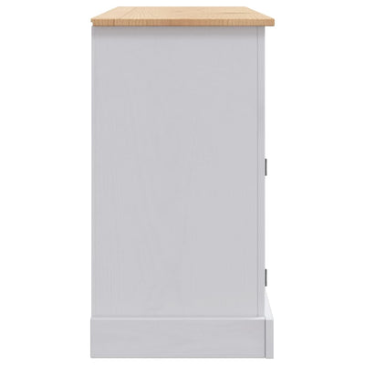 vidaXL Sideboard Solid Mexican Pinewood Corona Range 132x43x78 cm