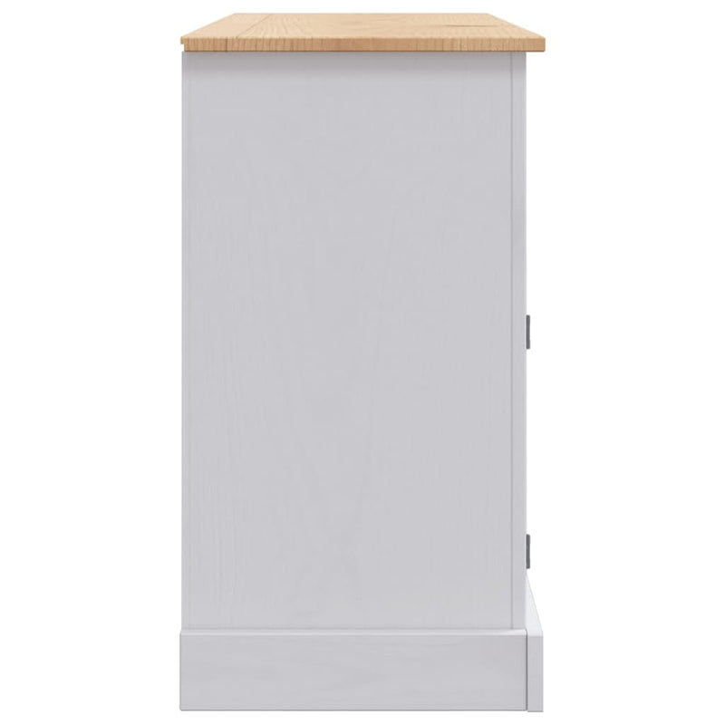 vidaXL Sideboard Solid Mexican Pinewood Corona Range 132x43x78 cm