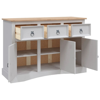 vidaXL Sideboard Solid Mexican Pinewood Corona Range 132x43x78 cm