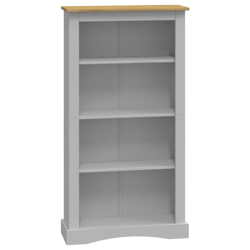 vidaXL 4-Tier Bookcase Mexican Pine Corona Range 80x29x150 cm
