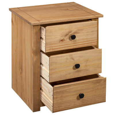 vidaXL Bedside Cabinet 46x40x57 cm Pinewood Panama Range