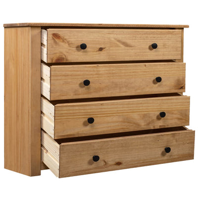 vidaXL Side Cabinet 80x40x73 cm Pine Panama Range
