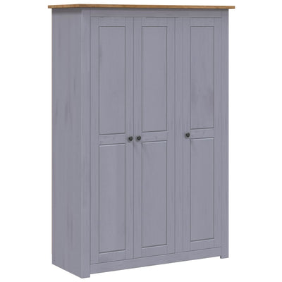 vidaXL 3-Door Wardrobe 118x50x171.5 cm Pine Panama Range