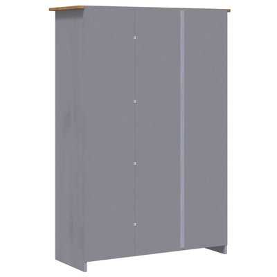 vidaXL 3-Door Wardrobe 118x50x171.5 cm Pine Panama Range