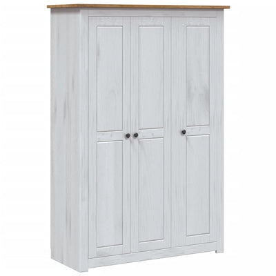 vidaXL 3-Door Wardrobe 118x50x171.5 cm Pine Panama Range