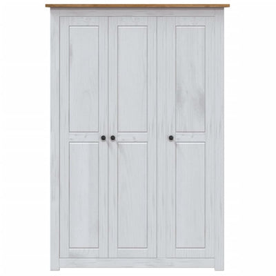 vidaXL 3-Door Wardrobe 118x50x171.5 cm Pine Panama Range
