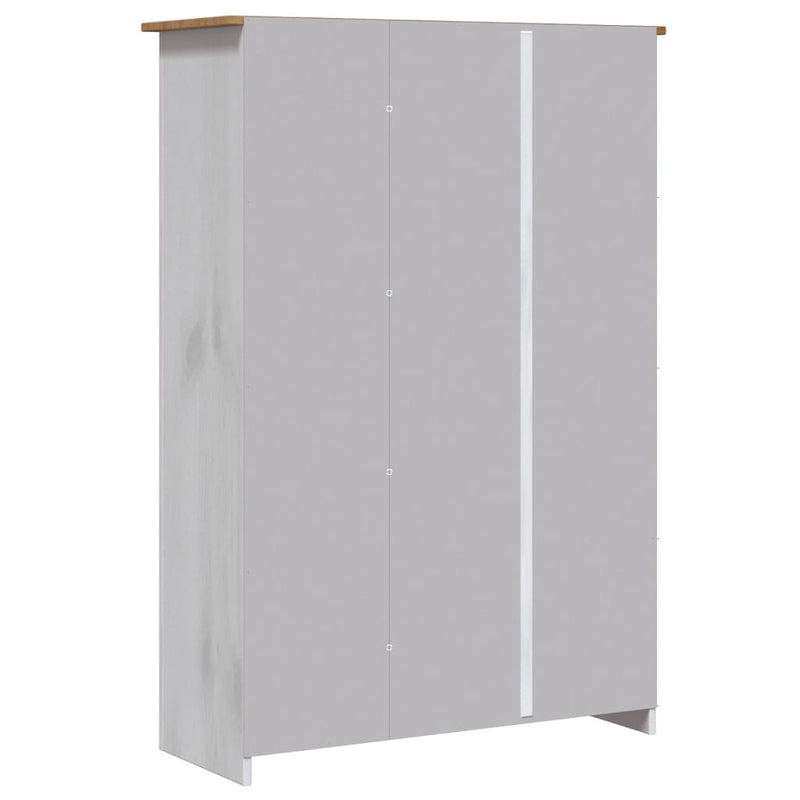 vidaXL 3-Door Wardrobe 118x50x171.5 cm Pine Panama Range