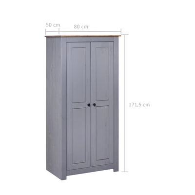vidaXL Wardrobe 80x50x171.5 cm Solid Pine Panama Range