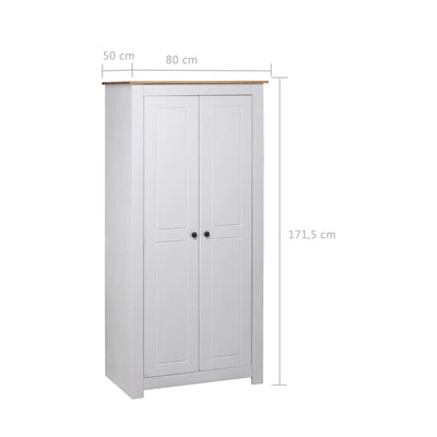 vidaXL Wardrobe 80x50x171.5 cm Solid Pine Panama Range