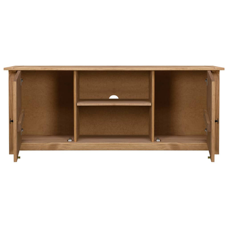 vidaXL TV Cabinet 120x40x50 cm Solid Pine Wood Panama Range