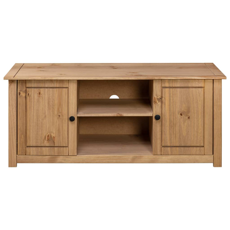 vidaXL TV Cabinet 120x40x50 cm Solid Pine Wood Panama Range
