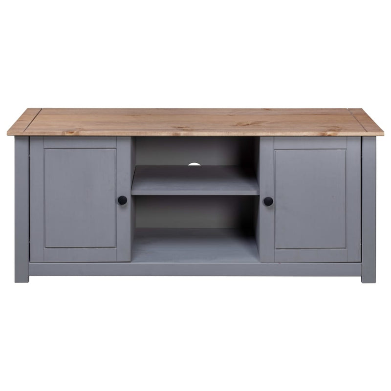 vidaXL TV Cabinet 120x40x50 cm Solid Pine Wood Panama Range