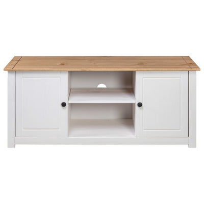 vidaXL TV Cabinet 120x40x50 cm Solid Pine Wood Panama Range