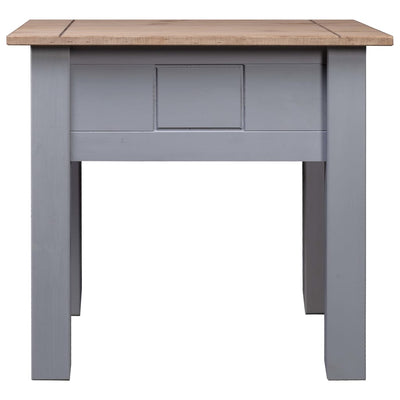 vidaXL Nightstand Grey 50.5x50.5x52.5 cm Pine Panama Range